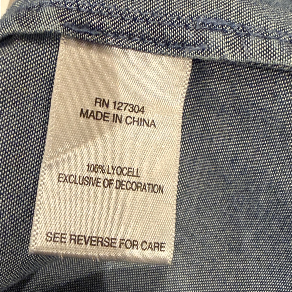 John Mark Allover Embroidered Pullover Top - Plus - Indigo Boho Casual - Picture 7 of 8